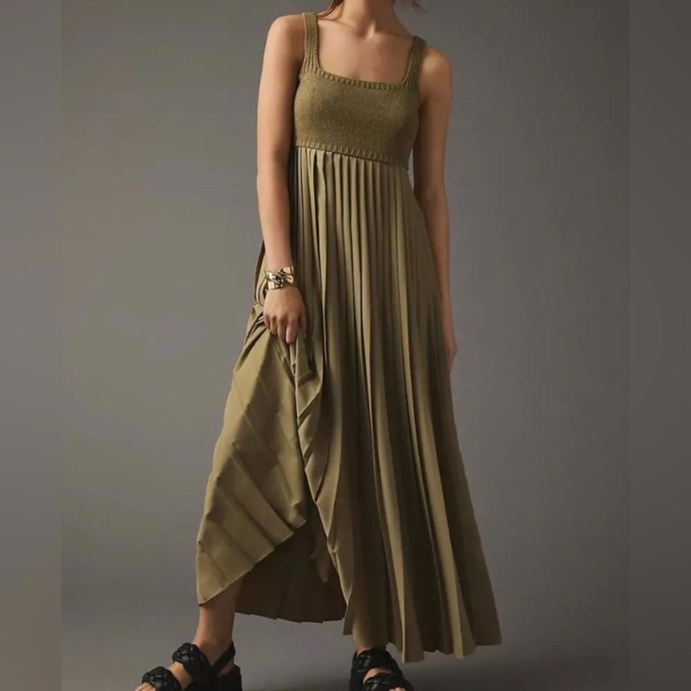 Anthropologie x Mare Mare - Pleated Maxi Dress, size  XS